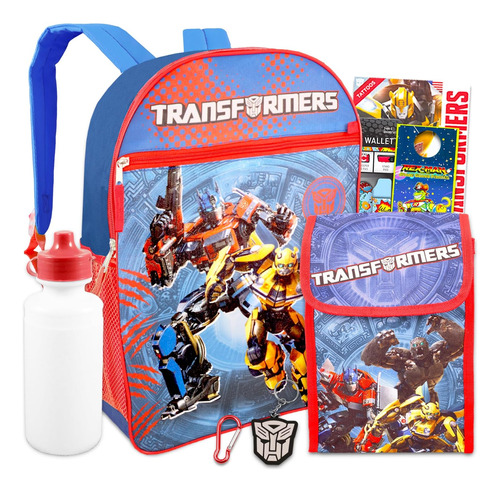 Juego Mochila Transformers Screen Legends Con Lonchera, Y