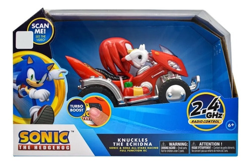 Sonic Knuckles Cuatrimoto The Echidna Radio Control Nkok Color Rojo