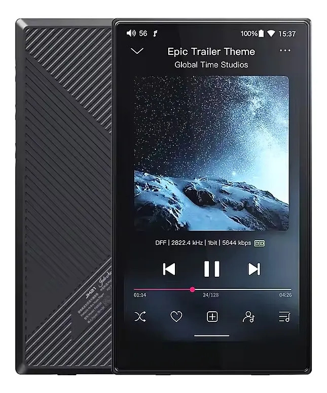 Fiio Jm21 - Leitor de áudio digital de alta resolução prateado