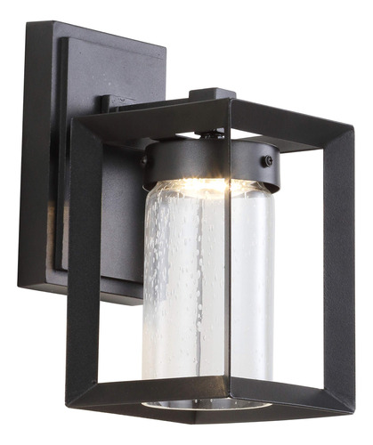 Ny Nate Al Aire Libre Moderno Cubo Burbuja Vidrio Metal Led