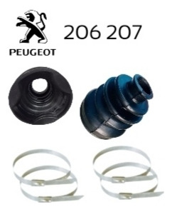 2 Gomas Copa Caja Peugeot 206  207 Eje Grueso + Flejes