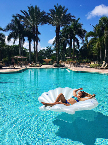Flotador Para Piscina Swimline Seashell Island Extra Grande