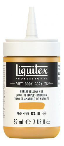 Tinta Acrílica Liquitex Soft Body 59ml S2 Naples Yellow Hue