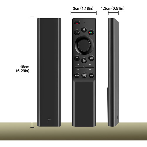 Control Remoto Por Voz Bn59-01363l Para Tv Samsung Au8000 4k