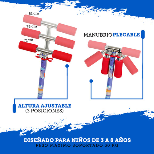 Patinete Kinene HDL-7208 azul