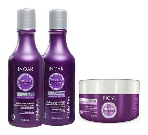 Inoar Matizador Speed Blond Sampoo+acondicionador+mascara