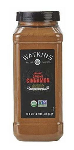 Watkins Gourmet Spice, Organic Cinnamon, Ground, 14.7 Oz. Bo