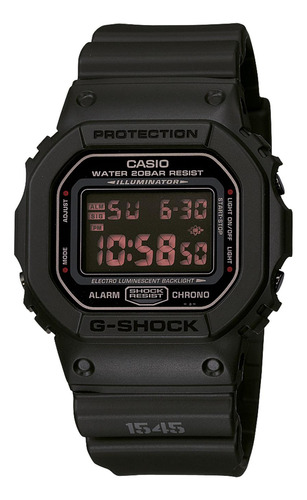 Reloj G-shock Dw-5600ms-1d Resina Hombre Negro