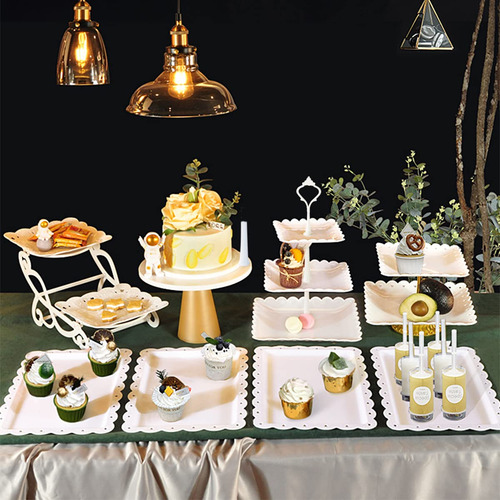 Bases Para Pasteles Y Cupcakes 3 Niveles Y Bandejas Plastico