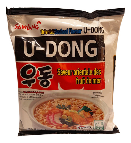 Sopa Ramen De Fideos Udon Sabor Mariscos 120 Gr. Samyang