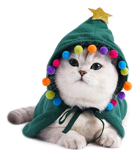 Nihay Capa De Disfraz De Gato De Navidad Con Estrella Y