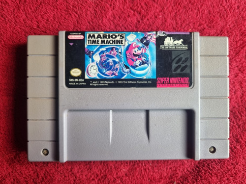 Mario Time Machine Super Nintendo Snes Cartucho Original 