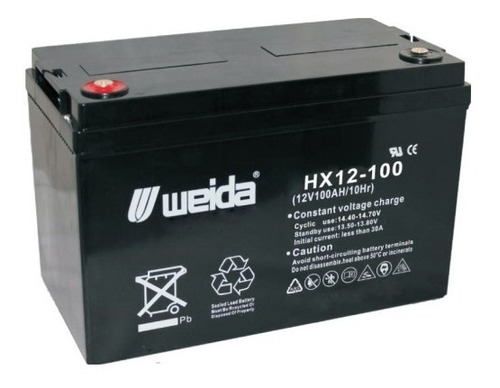 Bateria 12v 100ah Agm Weida Libre Mantenimiento