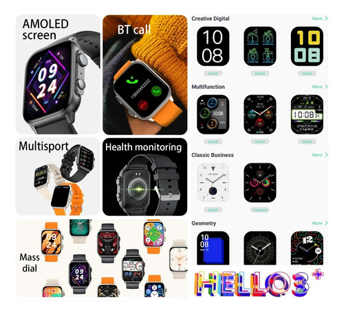 Hello 3 + Plus 4 Gb Reloj Inteligente Smartwatch Premium