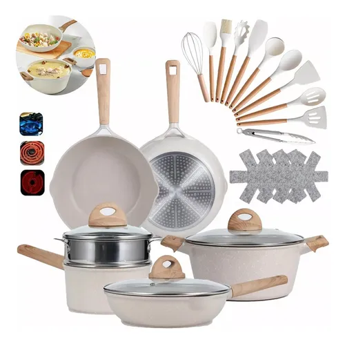 comprar Juego De Ollas Y Sartenes Antiadherente Baterias Cocina 24pz