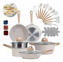 Comprar Juego De Ollas Y Sartenes Antiadherente Baterias Cocina 24pz