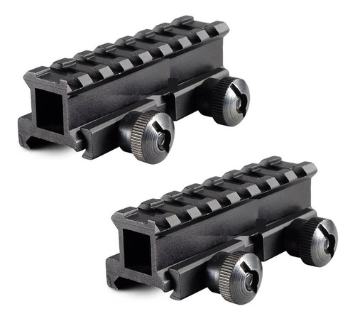 2x Alzador Mira Tactica Airsoft Riel Picatinny 20mm A 20mm