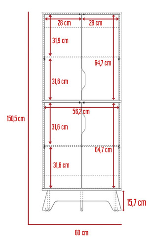 Mueble Microo + Alacena De Cocina - Bicolor Blanco/duna