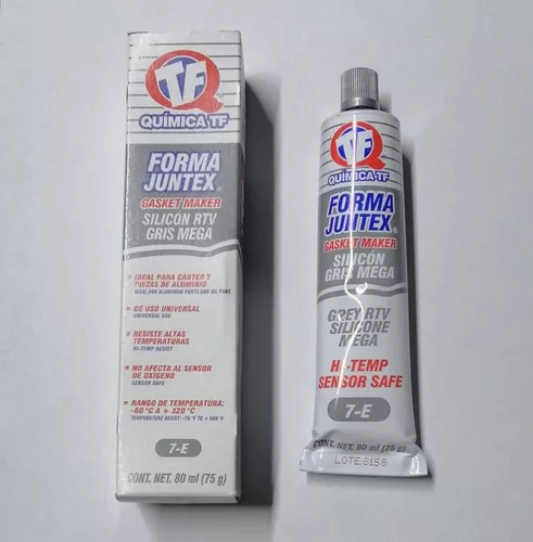 Silicón gris RTV 7-e 80 ml Química TF