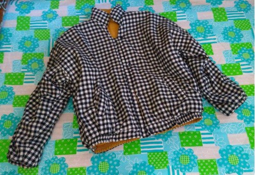 Chaqueta Gris A Cuadros De Niño, Talla 18