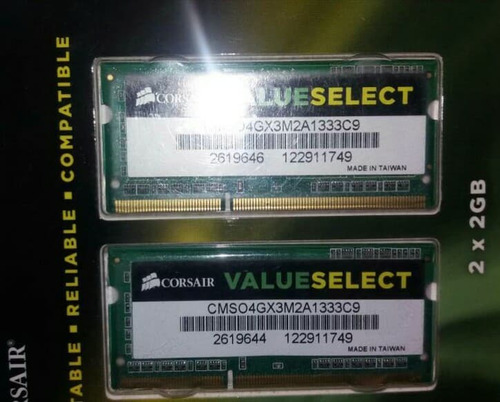 Memorias Ram Ddr3 Corsair 2gb 