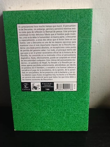 René Descartes. Meditaciones Metafísicas Discurso Del Métod