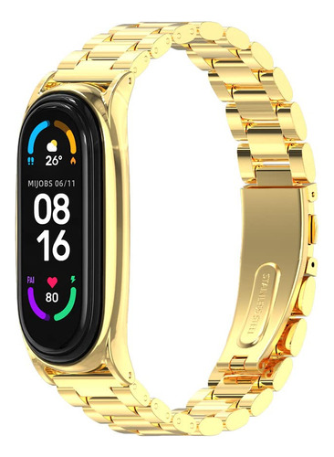 Correa Reloj Mi Band 6 Para 5 Pulsera 4 Metal Miband 3