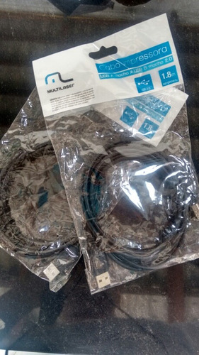 Kit Com 09 Cabo Usb A/b 1,80m 2.0 Multilaser