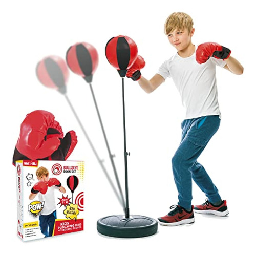 Whoobli Punching Bag For Kids Incl Boxing Gloves | 3-10