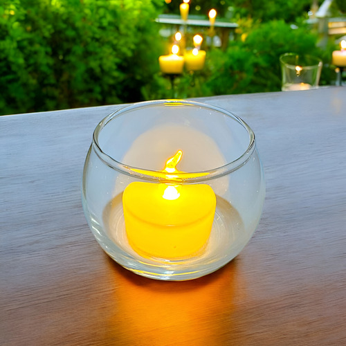 Vaso C Vela Led Luminaria De Mesa Decoração Romantica Festas