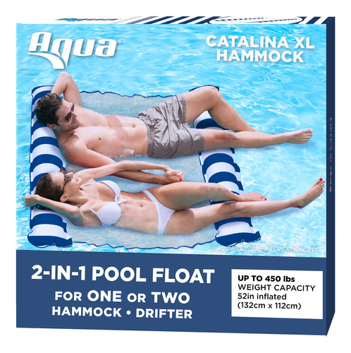 Aqua - Catalina Xl - Flotador De Alberca Y Hamaca De Agua 2 