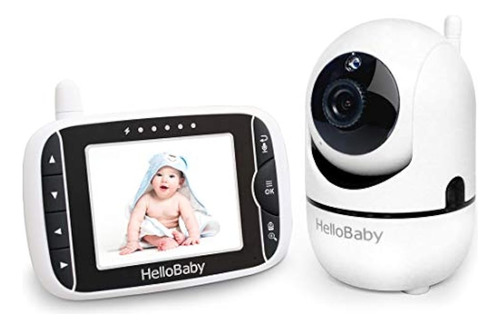 Monitor Para Bebés Con Video Hellobaby Con Cámara Remota Pan