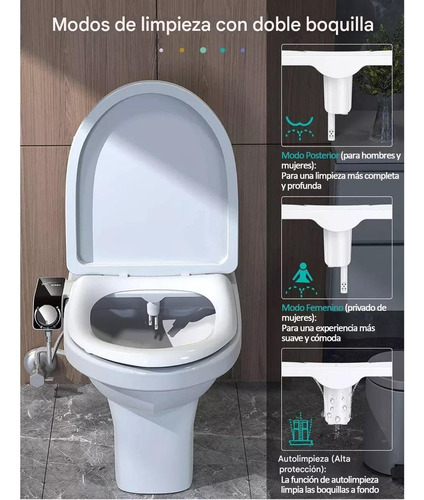 Adaptador Bidet Wc Ajustable Instalación Sencilla