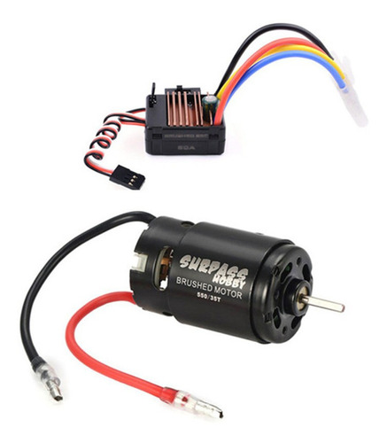 Superar Hobby 550 Motor Cepillado + 60a Esc Combo Para Hsp W