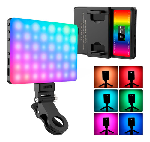 Luz De Video Rgb Con Bateria 2000mah Led De Fotografia 