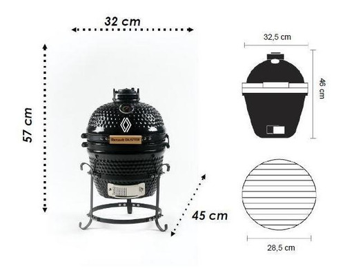 Imagen 5 de 7 de Horno Mini Kamado Argentino Blanco Boutique Renault