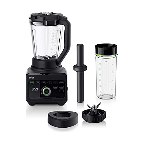 Braun Licuadora Potente Triforce Con Smoothie2go, Negra.