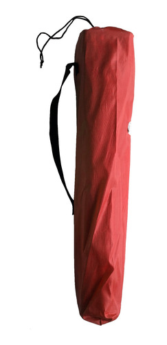 Imagen 2 de 10 de Mesa De Tela Plegable Con Portavasos Con Funda Roja Iael