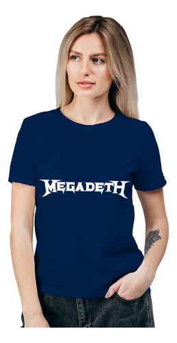 Polera Mujer Megadeth Metal Musica Algodón Orgánico Wiwi
