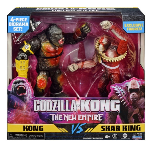 Muñecos Kong Vs Rey Skar Y Accesorios The New Empire 15,5 Cm