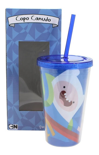 Copo Canudo 500 Ml Hora De Aventura - Jake E Finn Zc10020959