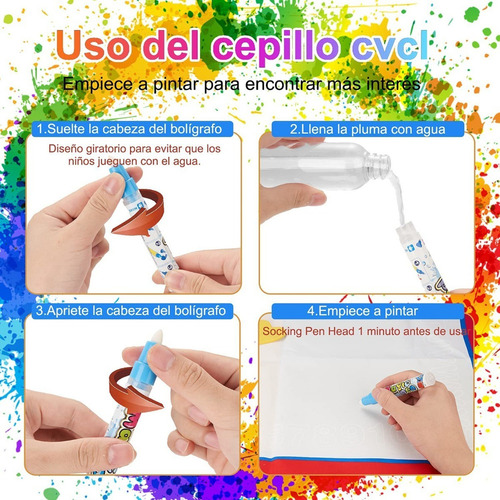 Tapete Estera De Dibujo Agua Tablero Mágico Doodle Mat - Xl