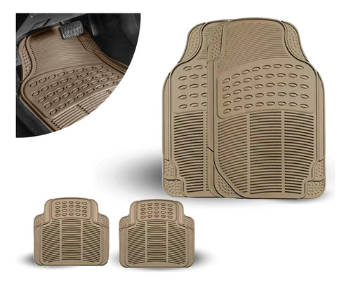 Tapete Para Auto Universal Uso Rudo Juego De 4 Piezas