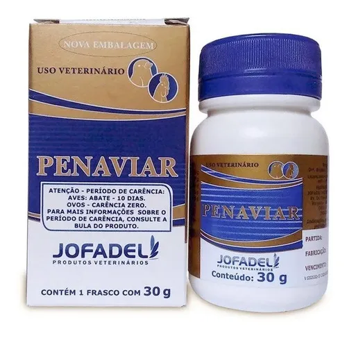 Penaviar 30 g trata enfermedades infecciosas en aves de corral de jofade