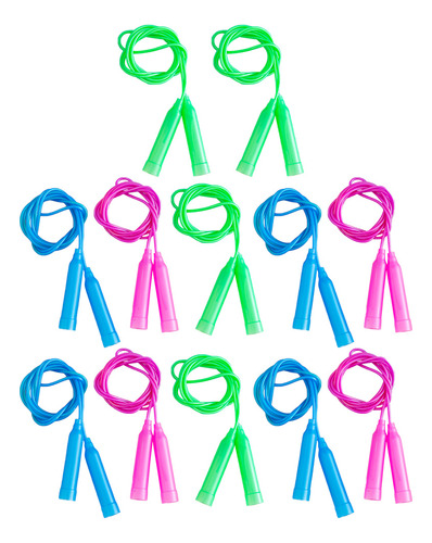 Children Fitness Ropes Jump Rope Color Skipping Rope 12 Pcs