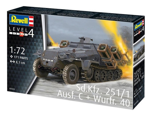 Sd.kfz. 251/1 Ausf. C + Wur 1:72 Marca Revell {envio Gratis}