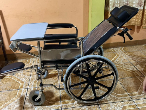 Silla De Ruedas Reclinable Con Eleva Piernas Y Cómodo