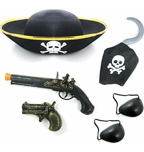 Arma Y Armadura - Pirate Cosplay Accessory Kit Including Toy