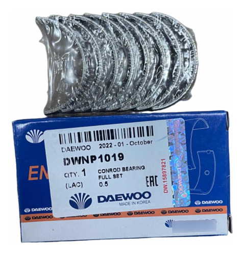 Conchas Biela Aveo/optra 0.20 Daewoo