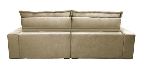 Sofa Retrátil Reclinável Pocket Cama Inbox Soft 2,72m Bege